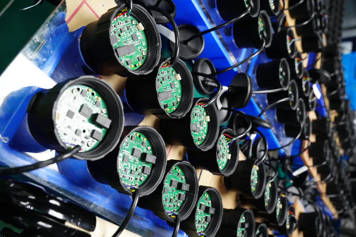 Probe electronics assembly and QC
